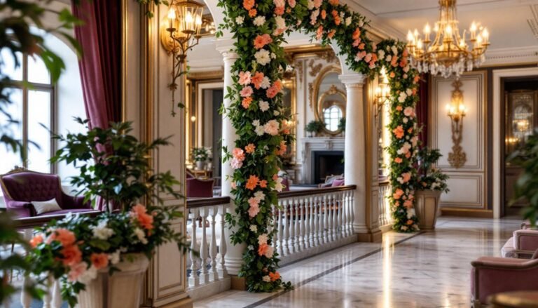 découvrez l'expérience de l’hôtel l’amirauté à brest dans la conception de guirlandes en plantes artificielles réalisées par traces et associés : une solution déco élégante, durable et sans entretien pour sublimer vos espaces professionnels.