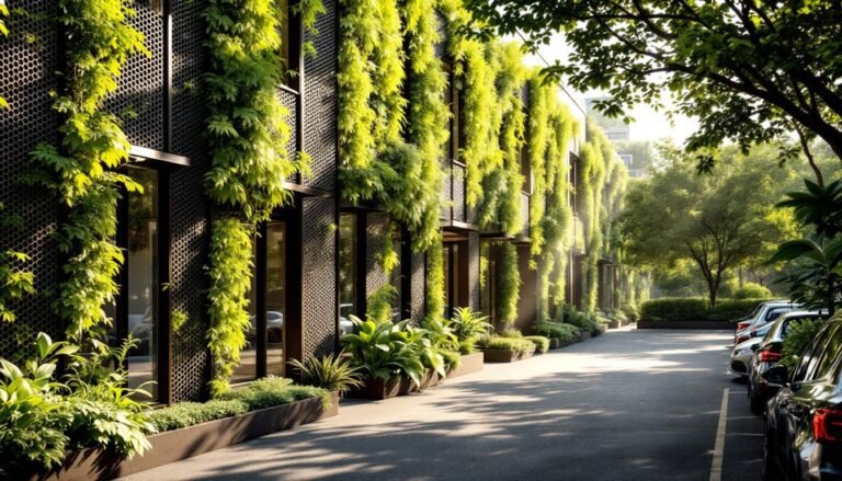 découvrez comment les claustras en métal végétalisés avec du lichen transforment les parkings d’immeuble en espaces modernes et naturels, offrant intimité, esthétisme et verdure durable au quotidien.
