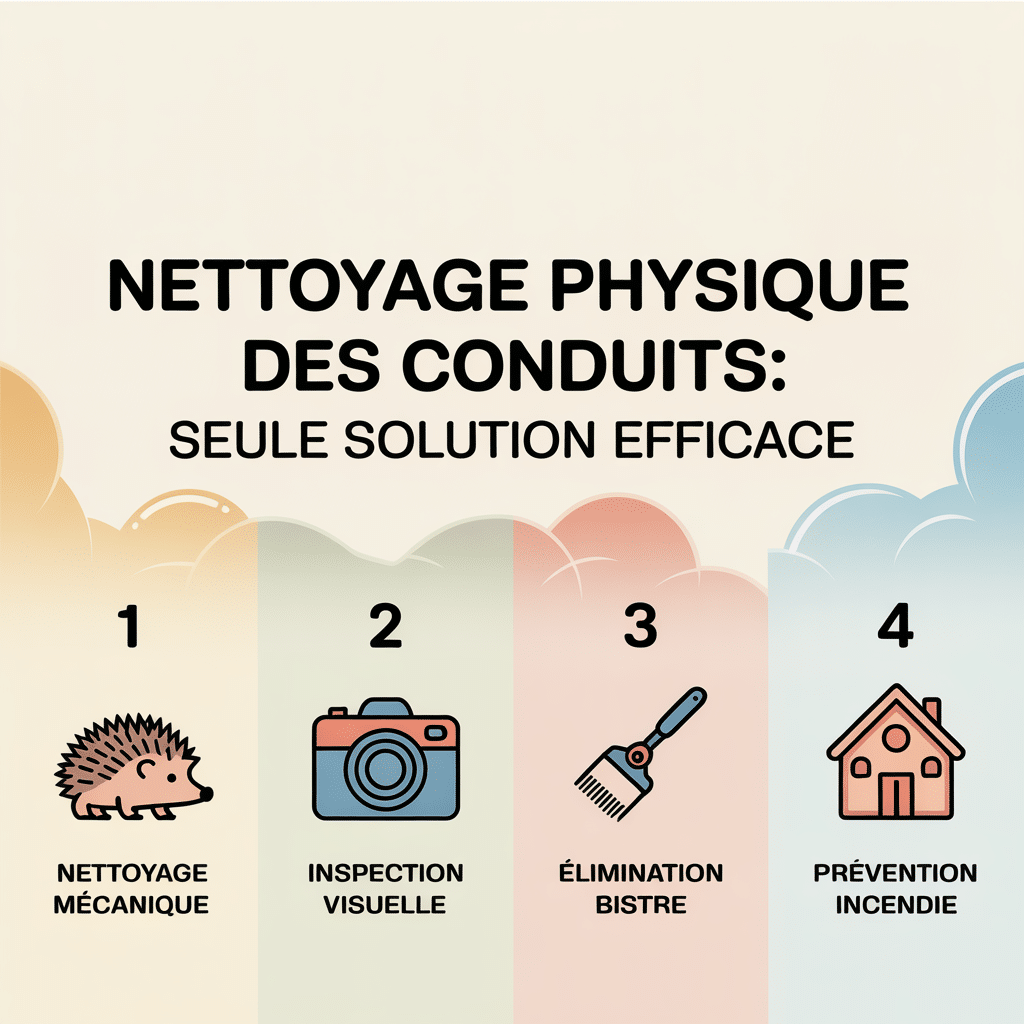 Infographie sur le nettoyage physque des conduits