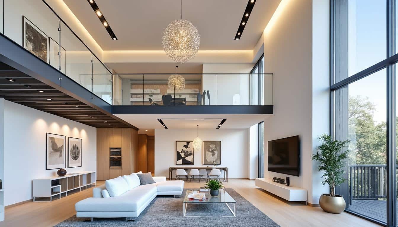 découvrez nos conseils et astuces pour aménager une mezzanine avec une hauteur sous plafond de 3m50, optimisez l'espace et créez un intérieur chaleureux et fonctionnel.