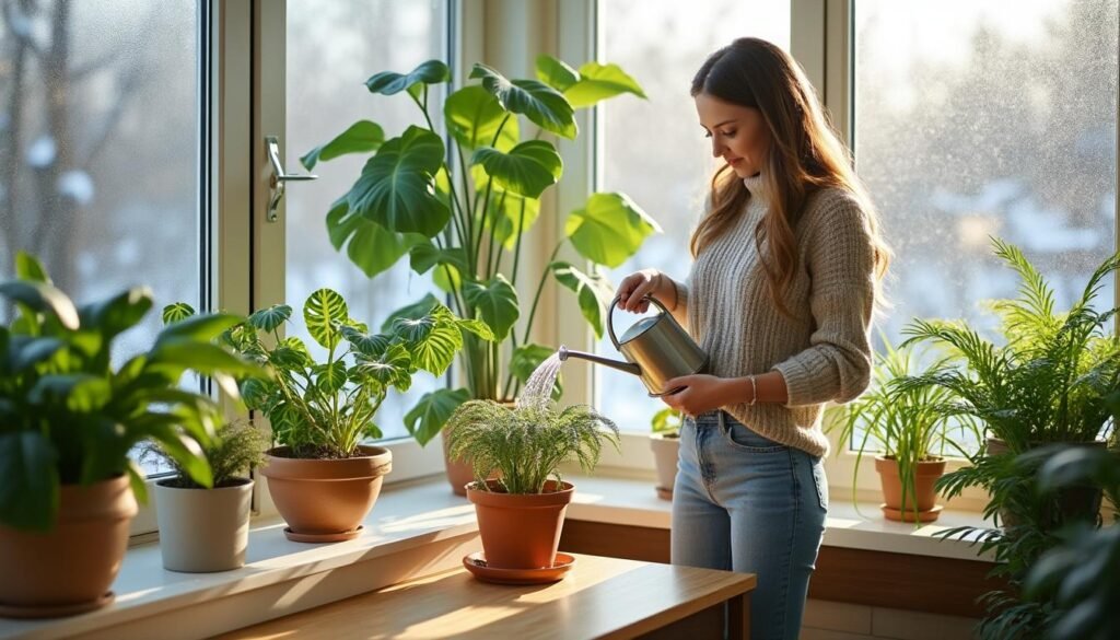 découvrez les règles d'or pour arroser efficacement vos plantes d'intérieur en hiver et leur garantir santé et vitalité pendant la saison froide.