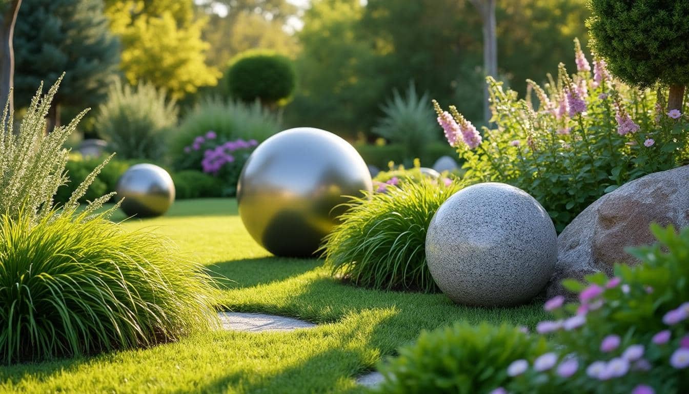 découvrez notre guide complet sur les boules décoratives de jardin : matériaux variés, tailles adaptées et styles pour sublimer votre espace extérieur.