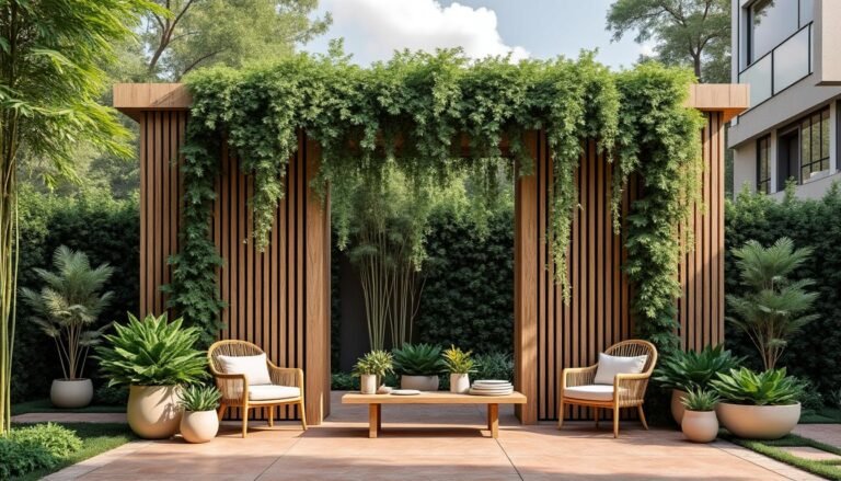 découvrez comment un claustra végétalisé peut allier intimité et nature dans votre espace extérieur, pour un jardin à la fois esthétique et apaisant.