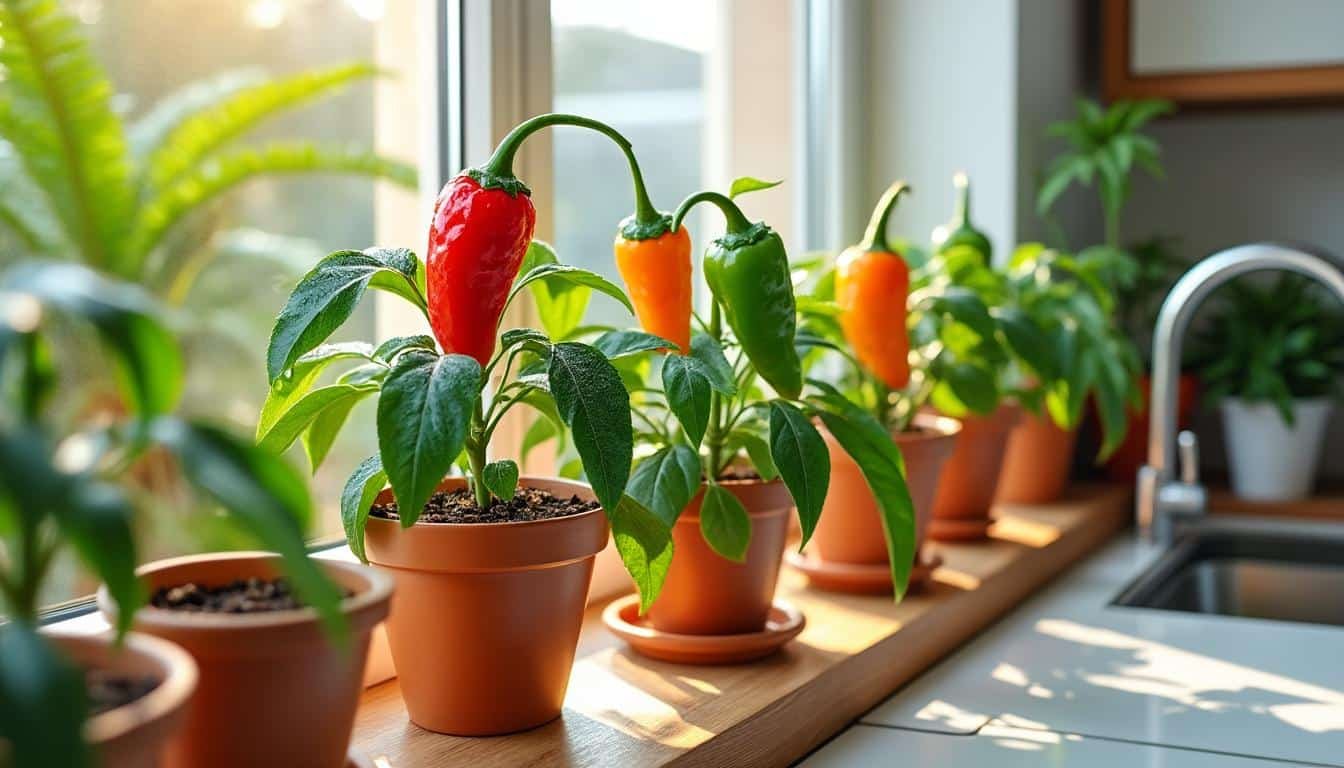 apprenez à cultiver du piment en intérieur facilement, depuis le semis jusqu'à la récolte, avec nos conseils pratiques pour réussir et récolter des piments savoureux toute l'année.