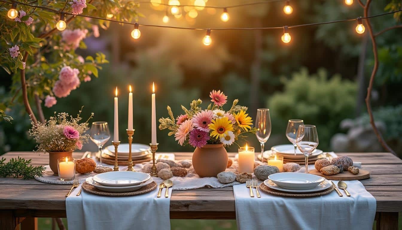 découvrez nos idées déco pour dresser une belle table de jardin cet été et créer une ambiance conviviale et colorée parfaite pour vos repas en plein air.