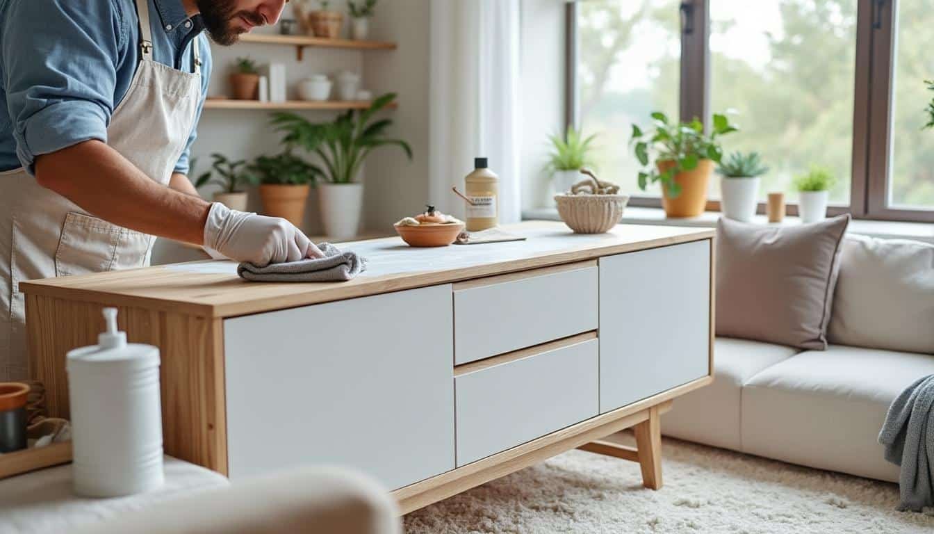 découvrez notre technique simple et efficace pour peindre un meuble en bois sans poncer, et donnez-lui une seconde vie rapidement et facilement.